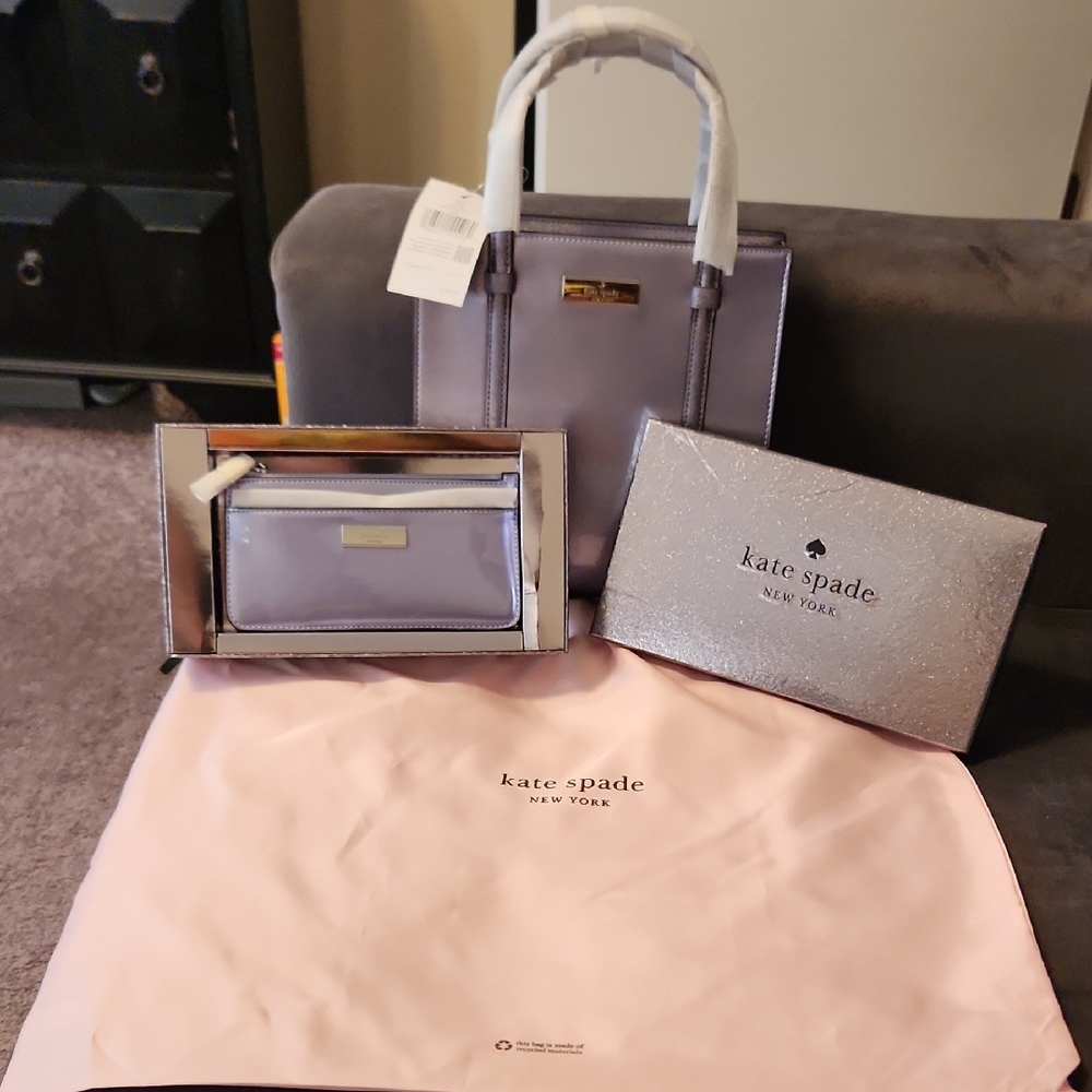 NWT Kate Spade Purple Handbag, Wallet w/ KS Dust Bag *OPEN TO REASONABLE OFFERS*